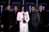 The guys & Michael Jackson at the Rock & Roll Hall of Fame Ceremony. (2001)