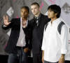 Justin Timberlake & the Neptunes arrive at the 2003 MTV Video Music Awards in Radio City Music Hall in New York. (August 28, 2003)