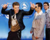 Justin, Chris, & JC arrive to the 2002 Grammy Awards.  (Feb. 27, 2002)
