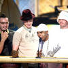 Chris, Justin, JC, & Nelly accept their award as Choice Hookup for their single "Girlfriend" at the Teen Choice Awards in Los Angeles, CA.  (Aug 4, 2002)