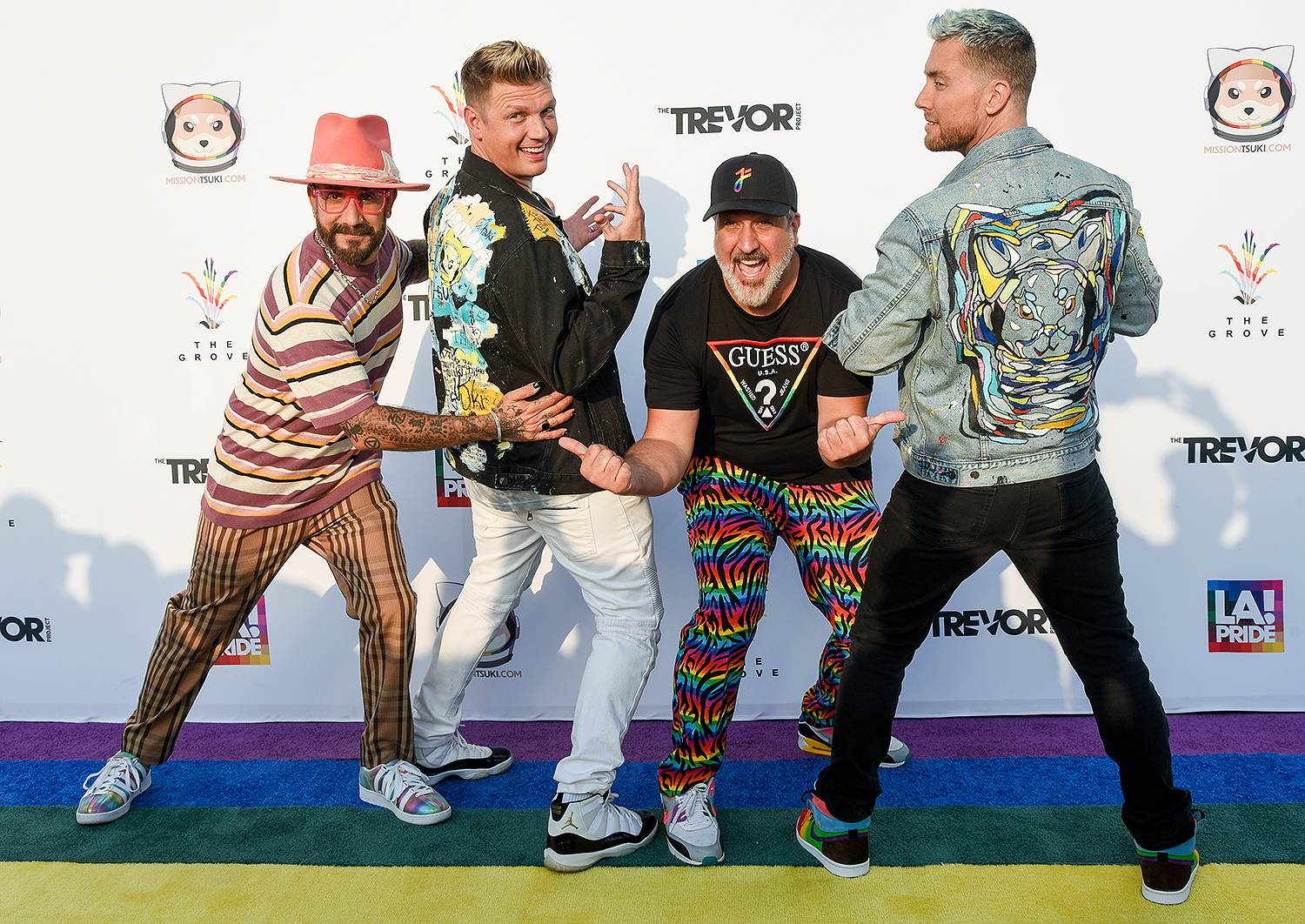 AJ McLean, Nick Carter, Joey Fatone, and Lance Bass