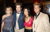 Meredith Edwards, Joey, Emmanuelle Chriqui & Lance at the New York premiere of the movie "On The Line". (Oct. 9, 2001)