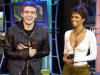 Justin is surprised by Halle Berry on Total Request Live. (Nov. 5, 2002)