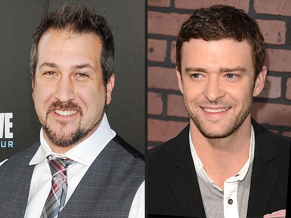 Joey Fatone and Justin Timberlake