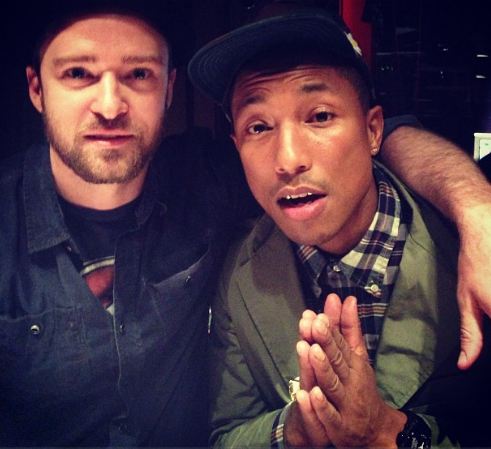 Justin Timberlake and Pharrell Justin Timberlake and Pharrell