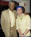 Justin and Dr. J. at the NBA Finals Game 4.  (June 12, 2002)