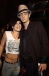 Justin & Pink at the 2002 MTV Video Music Awards. (Aug. 29, 2002)