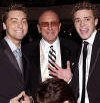 Lance & Justin at the J Records president Clive Davis's pre-Grammys dinner party.  (Feb. 26, 2002)